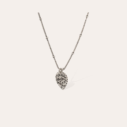 Collier Coeur argenté