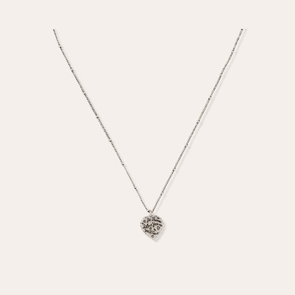 Collier Coeur argenté