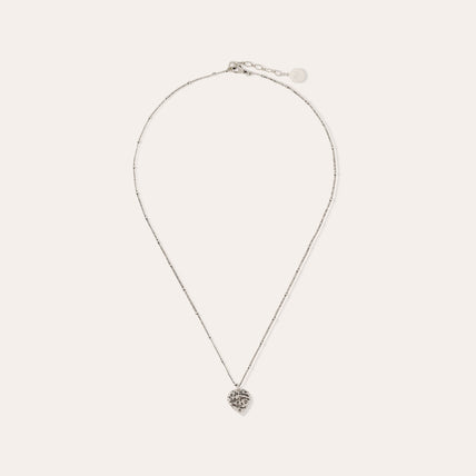 Collier Coeur argenté