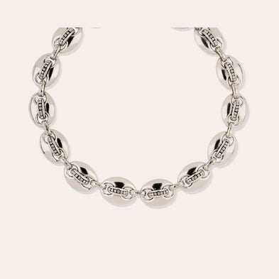 Collier Cophea strass mini argenté