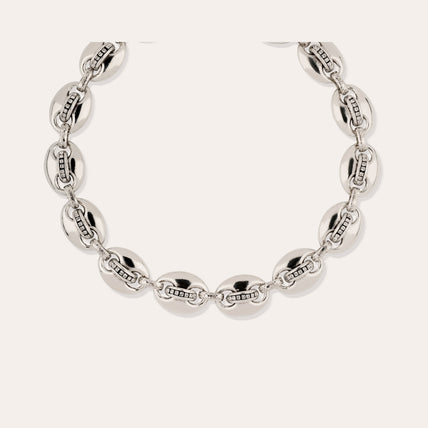 Collier Cophea strass mini argenté