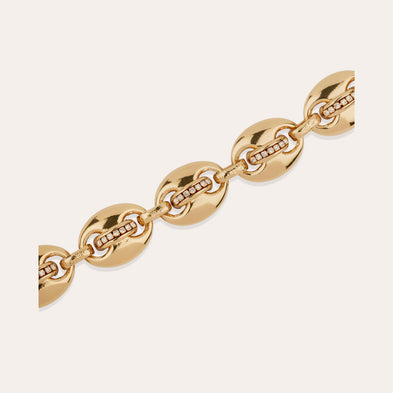 Collier Cophea strass mini doré