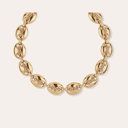 Collier Cophea strass mini doré