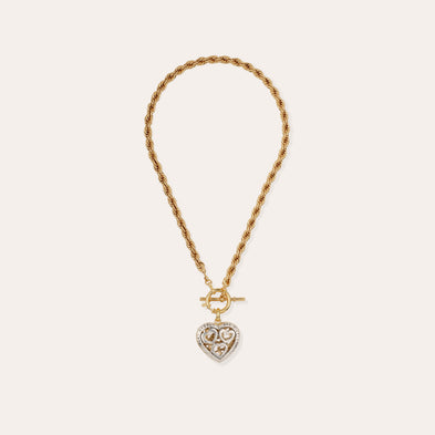 Coracao Liane two-tone necklace