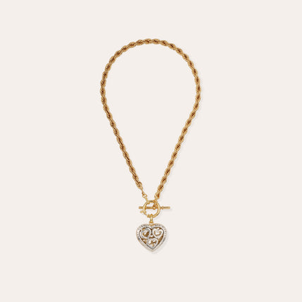 Collier Coracao Liane bicolore