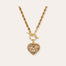 Coracao Liane two-tone necklace