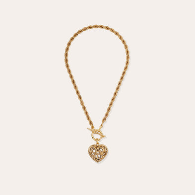 Coracao Liane two-tone necklace