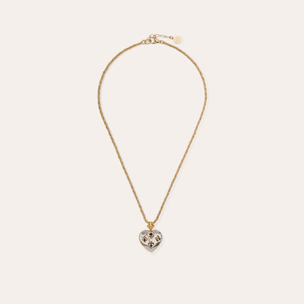 Collier Coracao petit modèle bicolore
