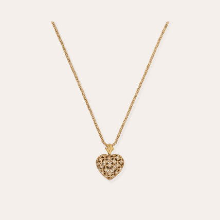 Collier Coracao petit modèle bicolore