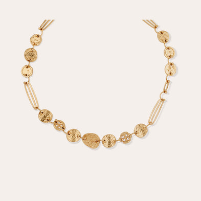 Eclipse necklace gold-tone