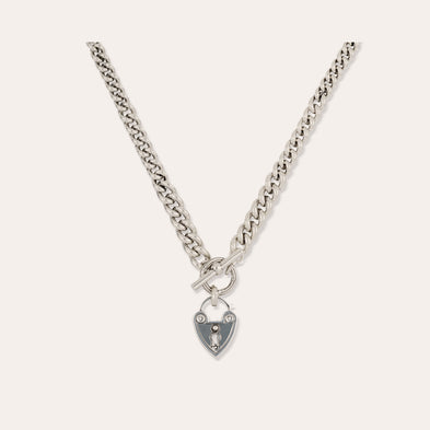 Collier Locked argenté