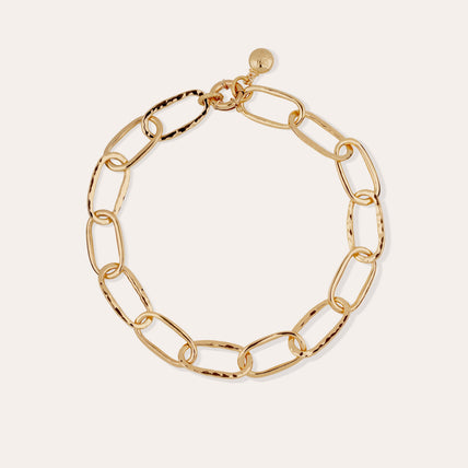 Collier Maille Ovale grand modèle doré