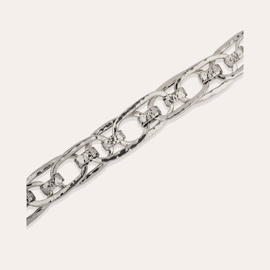 Collier Maille Ovale Multi argenté 
