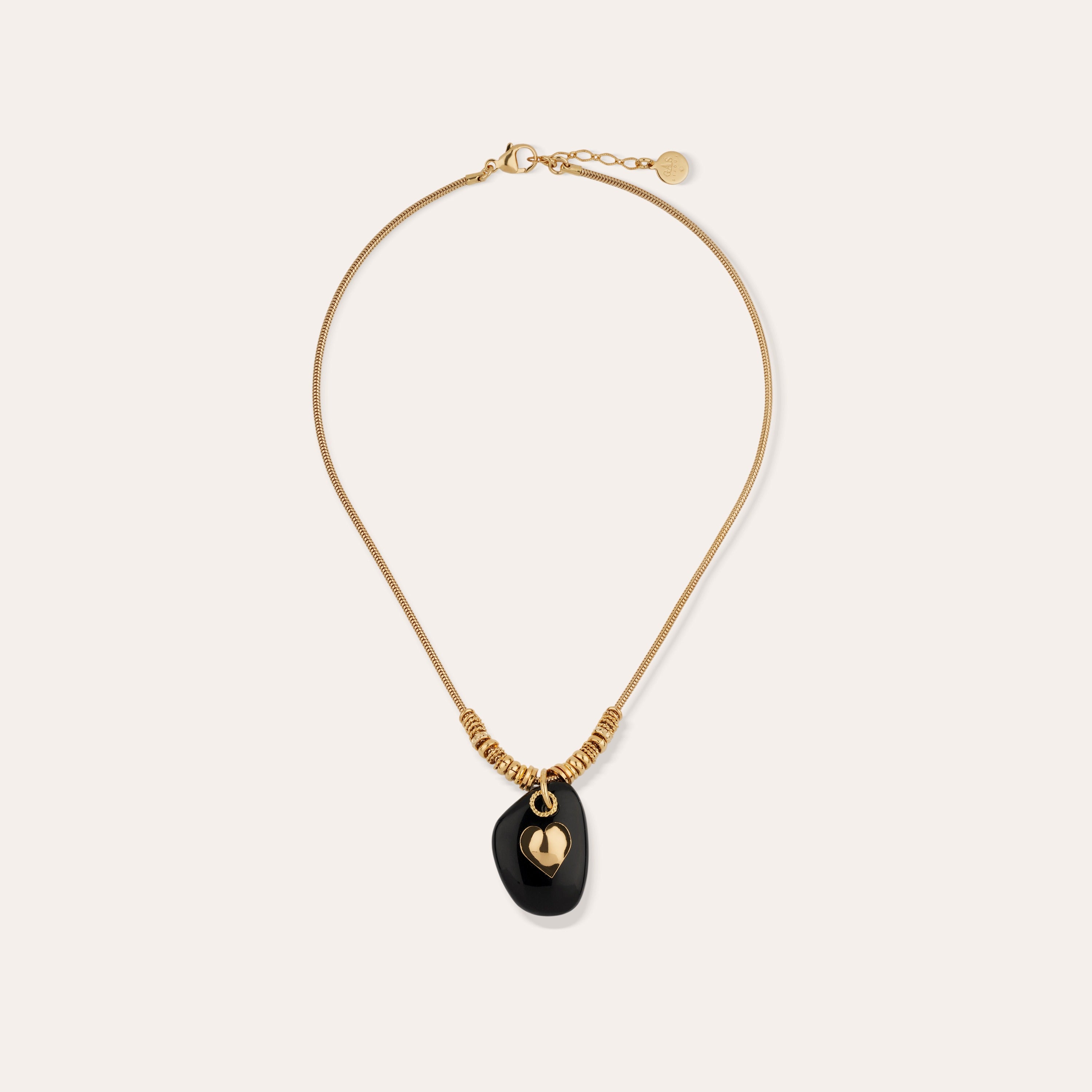 Galet Necklace - Black Onyx – Gas Bijoux