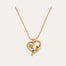 Collier Odalys doré - Améthyste 