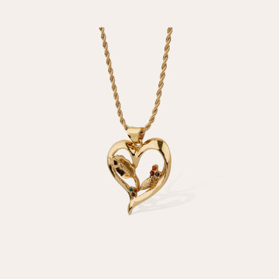 Collier Odalys doré - Améthyste 