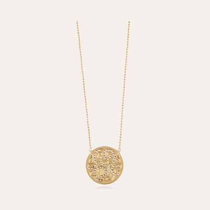 Diva Necklace with Rhinestones, " small size " in Gold