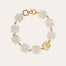 Collier Rainbow square doré - Cristal de roche