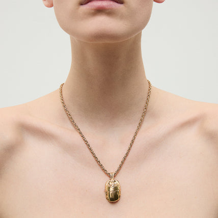 Gold Scarab Necklace