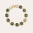 Collier Rainbow Square doré - Vessonite