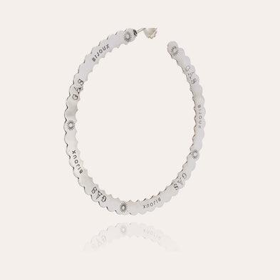 Bolduc large hoop earrings silver