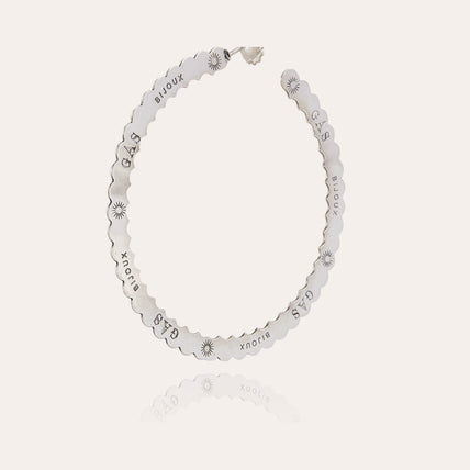 Bolduc large hoop earrings silver