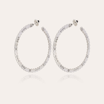 Bolduc large hoop earrings silver