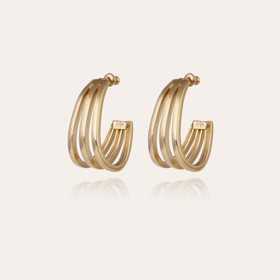 Cerceau gold earrings