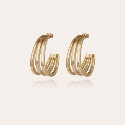 Cerceau gold earrings