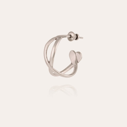 Destinée silver hoop earrings 