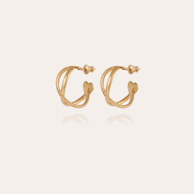 Destinée gold hoop earrings 