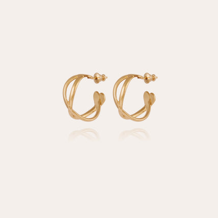 Destinée gold hoop earrings 