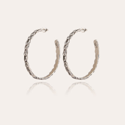 Liane silver hoop earrings