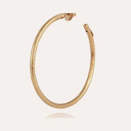 Maori large hoop earrings in gold