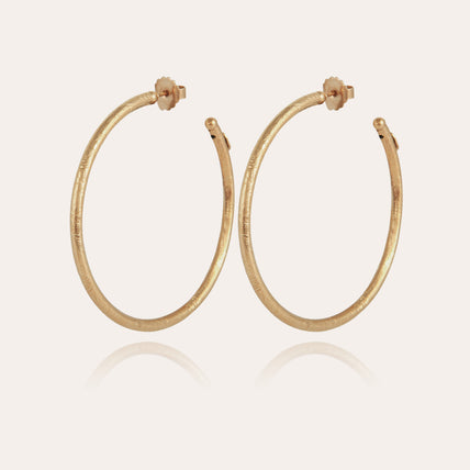 Maori large hoop earrings in gold