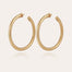 Boucles d'oreilles créoles Maoro grand modèle dorées