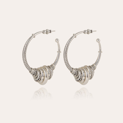 Maranzana silver hoop earrings