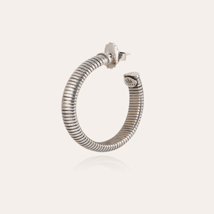 Milo small hoop earrings silver