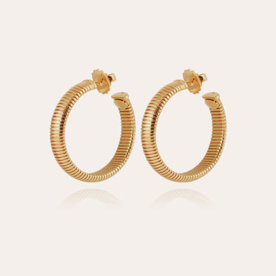 Boucles d'oreilles créoles Milo dorées