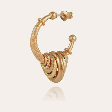 Maranzana small gold hoop earrings