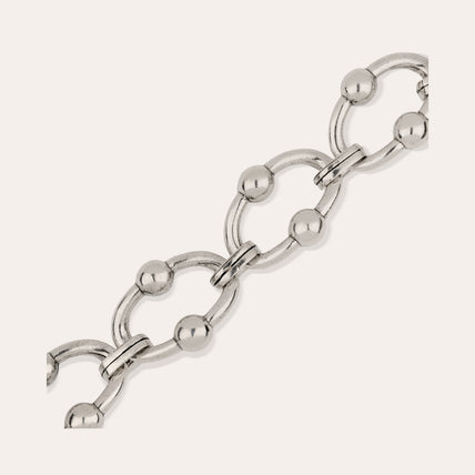 Bracelet Rivage très grand modèle argenté