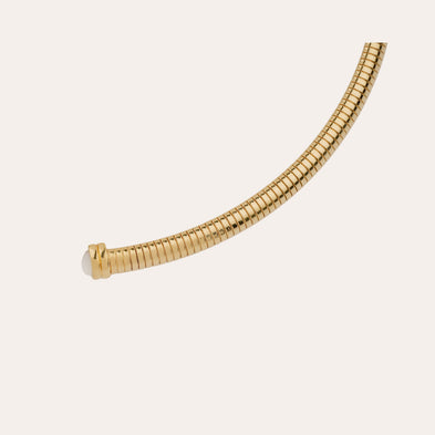 Collier Antigone doré - Nacre Blanche
