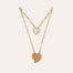 Collier Scapulaire Mirage doré - Bois & Nacre Blanche 