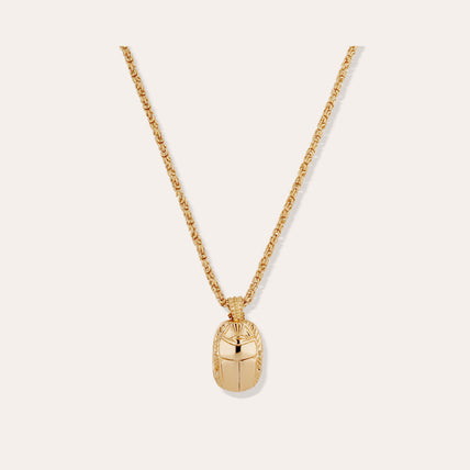 Gold Scarab Necklace