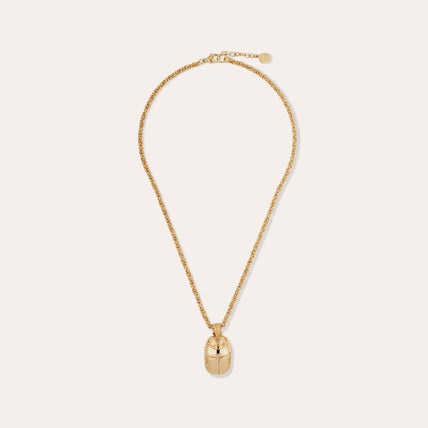 Gold Scarab Necklace
