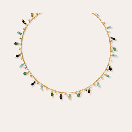 Tangerine gold necklace - Turquoise