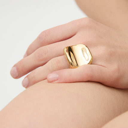 Bague Square dorée