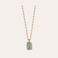 Sautoir Aura doré - Amazonite