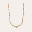 Kali cabochon medium necklace gold-plated - Turquoise Matrix