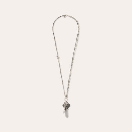Collana lunga Lancelot argentata